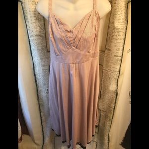 EUC-torrid Pink & Black Polka Dot Sundress-Size 18